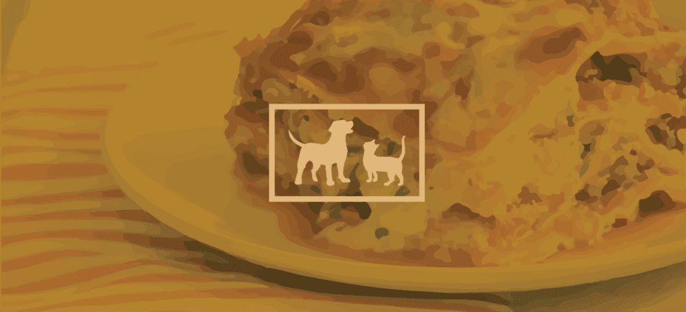septblog-01 A slice of pie on a plate with a white dog and cat silhouette centered on the image.