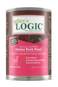 Nature's Logic Canine Pork Feast can Nature's Logic Canine Pork Feast can.