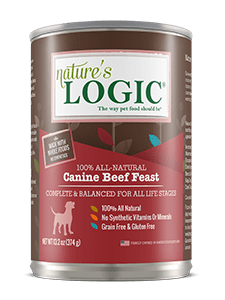 Nature's Logic Canine Beef Feast can Nature's Logic Canine Beef Feast can.