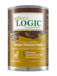 Nature's Logic Canine Chicken Feast can Nature's Logic Canine Chicken Feast can.
