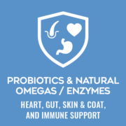 2c_PURE_A+_SARDINE_Probiotics_220x220 Blue shield logo with a white heart and leaf and the words Probiotics & Natural Omegas.