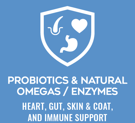 2c_PURE_A+_SARDINE_Probiotics_220x220 Blue shield logo with a white heart and leaf and the words Probiotics & Natural Omegas.