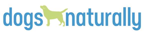 dogs-naturally Logo reading 'dogs naturally' with a green dog silhouette between the words.