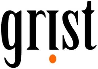 Grist_Logo-500x400 Grist logo featuring the word grist in black with an orange dot under the i.