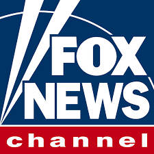 download Fox News Channel logo on a blue background with white text and a red strip.