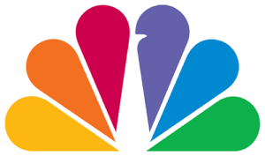 peacock Colorful NBC Peacock logo with orange, red, purple, blue, and green feathers.