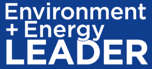 enl-emt-logo2 Environment + Energy LEADER logo on a blue background.