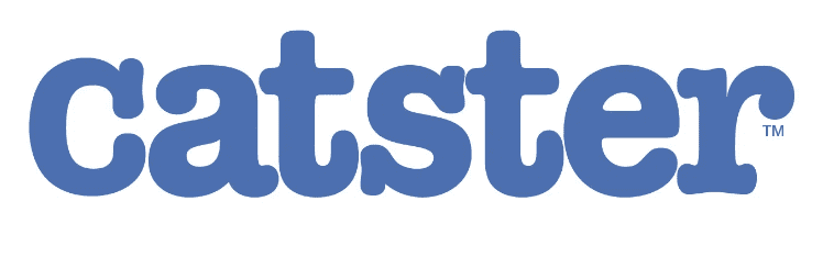 catster Catster logo in blue letters on a white background.