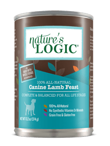 Nature's Logic Canine Lamb Feast can Nature's Logic Canine Lamb Feast canned dog, wet food.