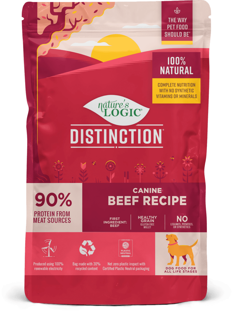 Nature's Logic Distinction Canine Beef Recipe bag Nature's Logic Distinction Canine Beef Recipe bag.