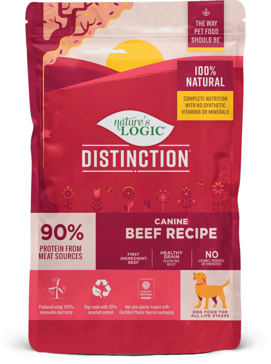 Nature's Logic Distinction Canine Beef Recipe bag Nature's Logic Distinction Canine Beef Recipe bag.