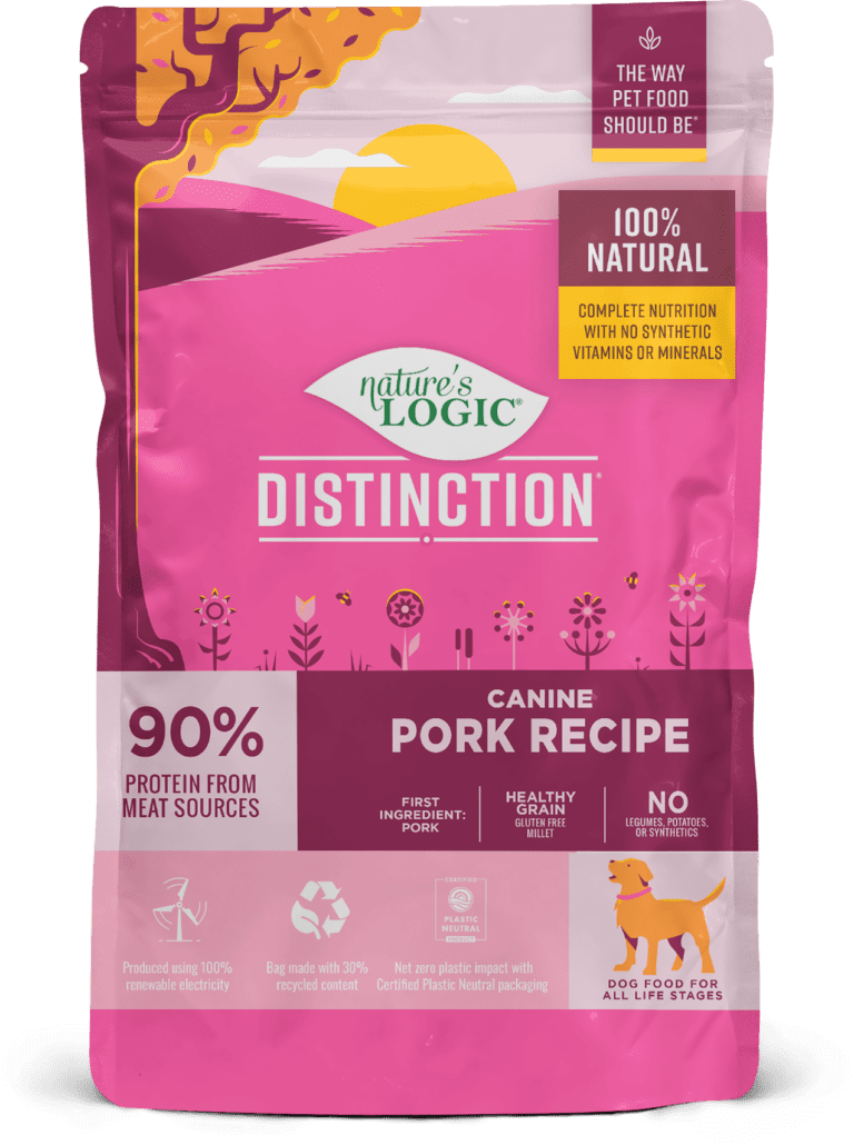 Nature's Logic Distinction Canine Pork Recipe bag Nature's Logic Distinction Canine Pork Recipe bag.