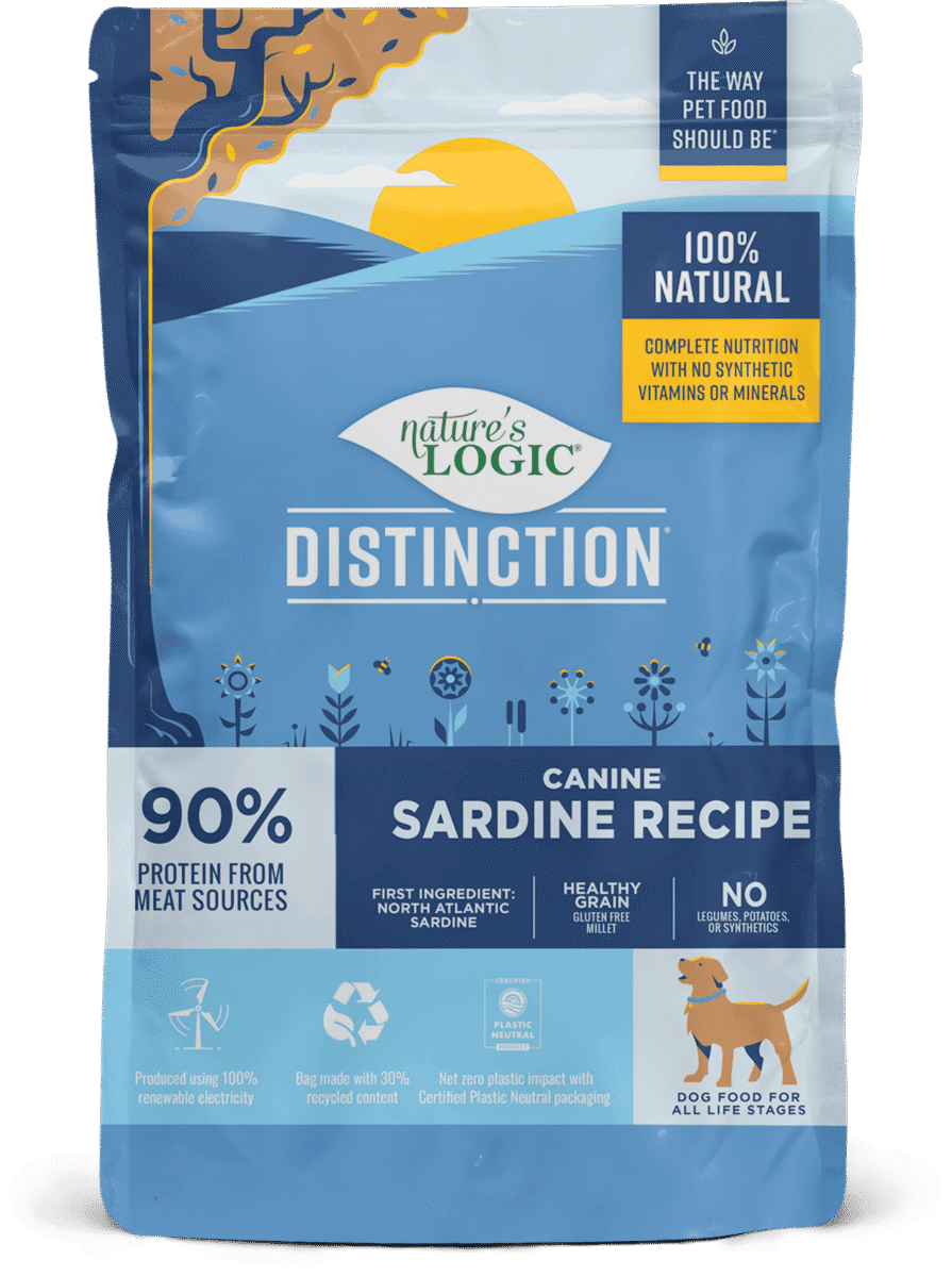 Nature's Logic Distinction Canine Sardine Recipe bag. Nature's Logic Distinction Canine Sardine Recipe bag.