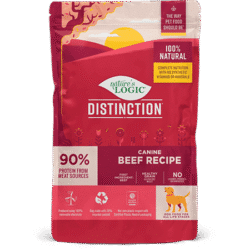 Nature's Logic Distinction Canine Beef Recipe bag.
