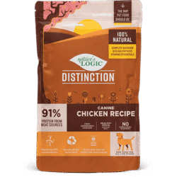 Nature's Logic Distinction Canine Chicken Recipe dry dog food kibble.