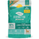 A teal bag of Nature's Logic Distinction Grain Free Canine Land & Sea Recipe dog food.