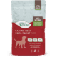 "Farm-raised beef," "Complete meal," "1 LB," "Made in USA," "No preservatives.