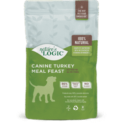 Nature's Logic Canine Turkey Meal Feast dry dog food kibble.