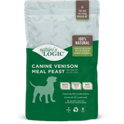 Nature's Logic Canine Venison Meal Feast dry dog food kibble.
