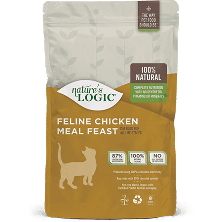 Nature's Logic Canine Chicken Meal Feast dry dog food kibble.