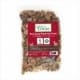 Clear bag of crunchy beef lung; red label shows certifications, white background.