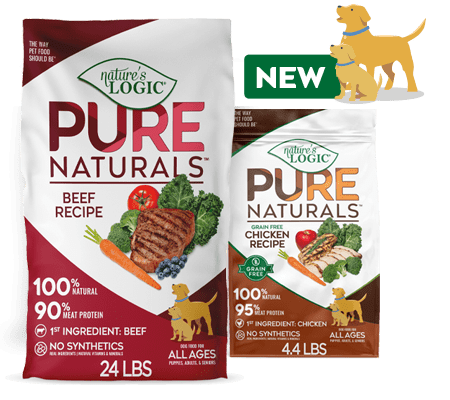 Two Pure Nature juice cartons, red strawberry-flavored on the left and green apple-flavored on the right, placed side by side.